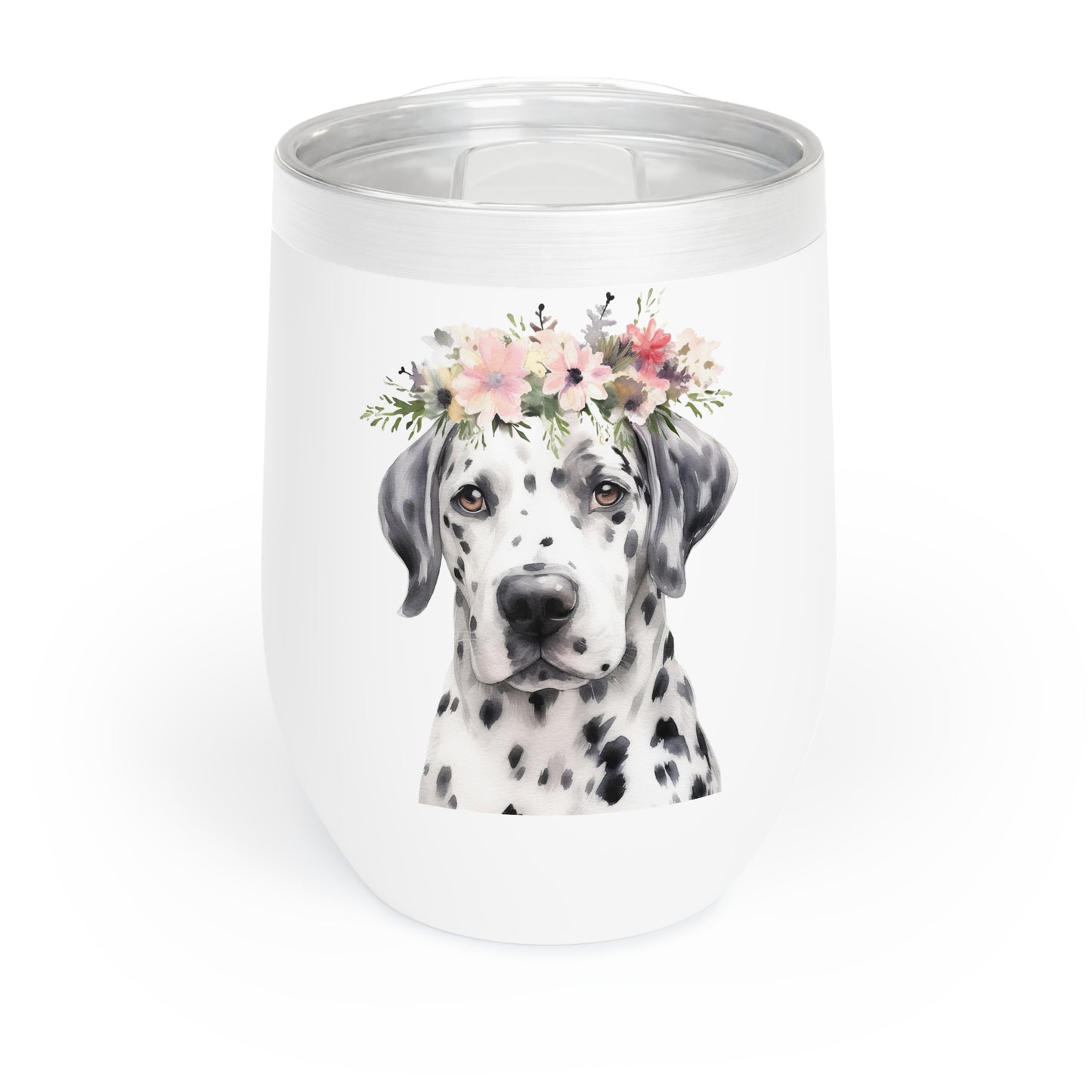 Dalmatian Wine Tumbler - KristaCreativeStudio