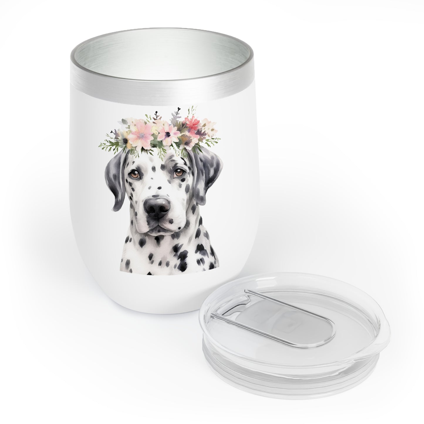 Dalmatian Wine Tumbler - KristaCreativeStudio