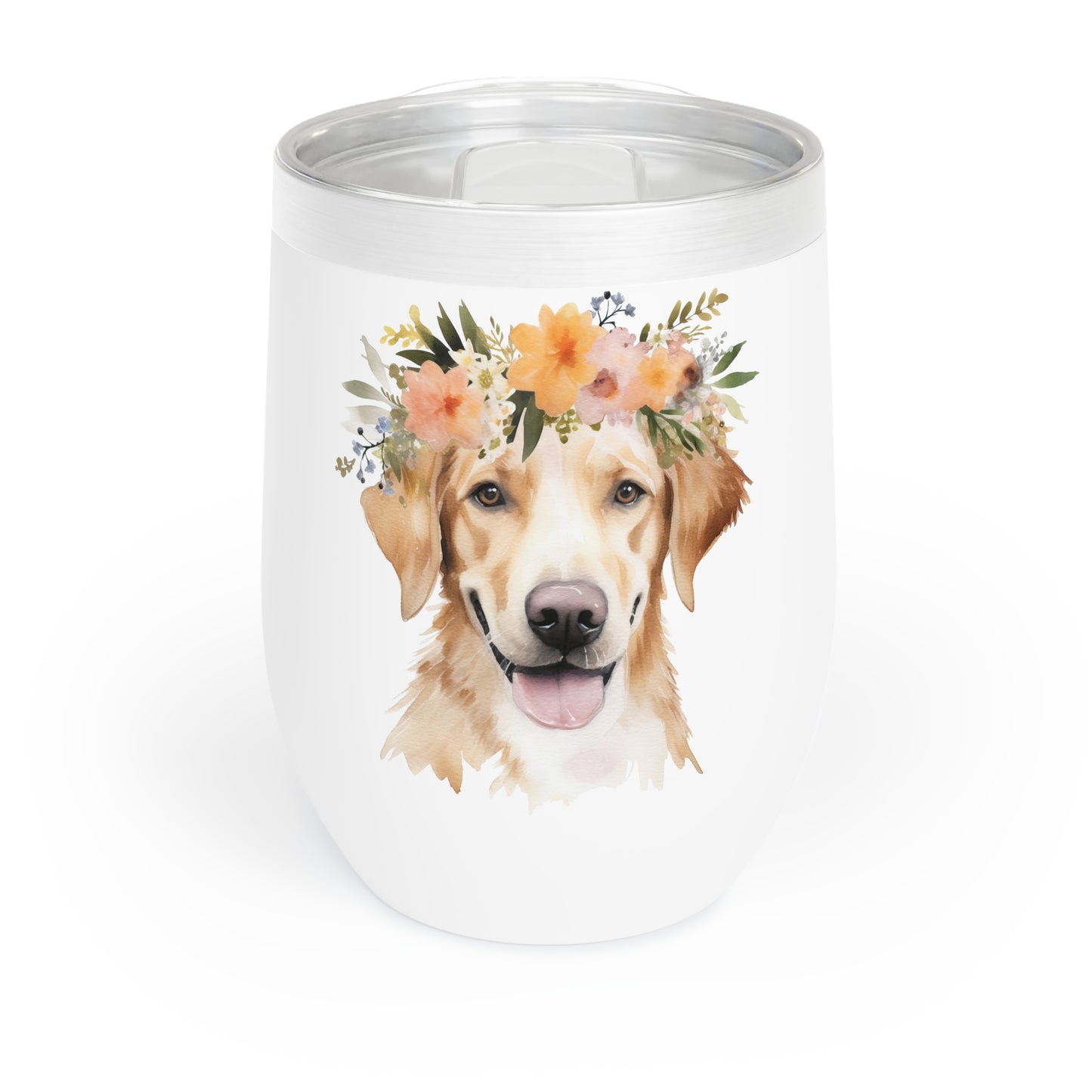 Labrador Retriever Wine Tumbler - KristaCreativeStudio