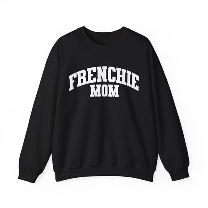 Frenchie Mom College Font Crewneck Sweatshirt - KristaCreativeStudio