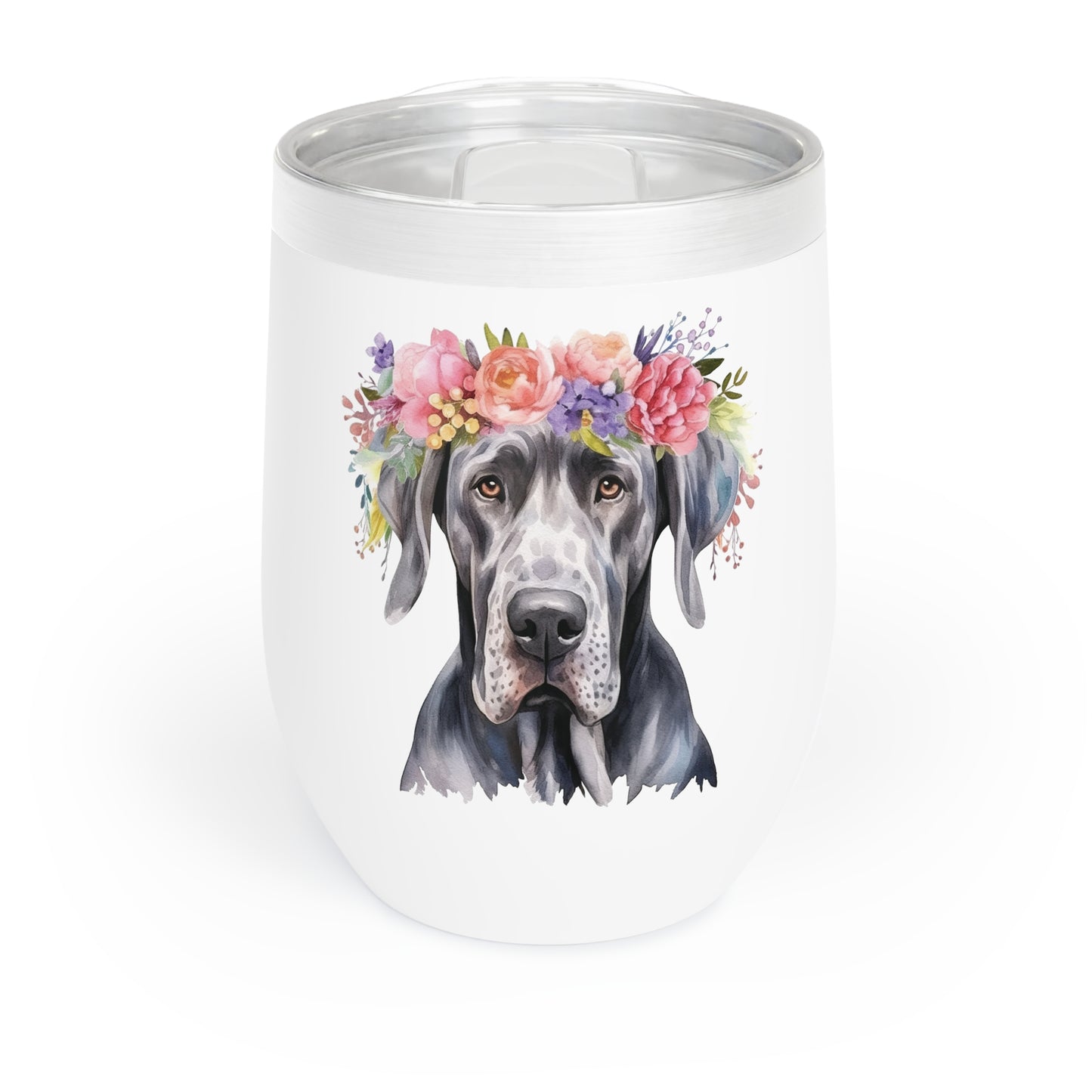 Great Dane Wine Tumbler - KristaCreativeStudio