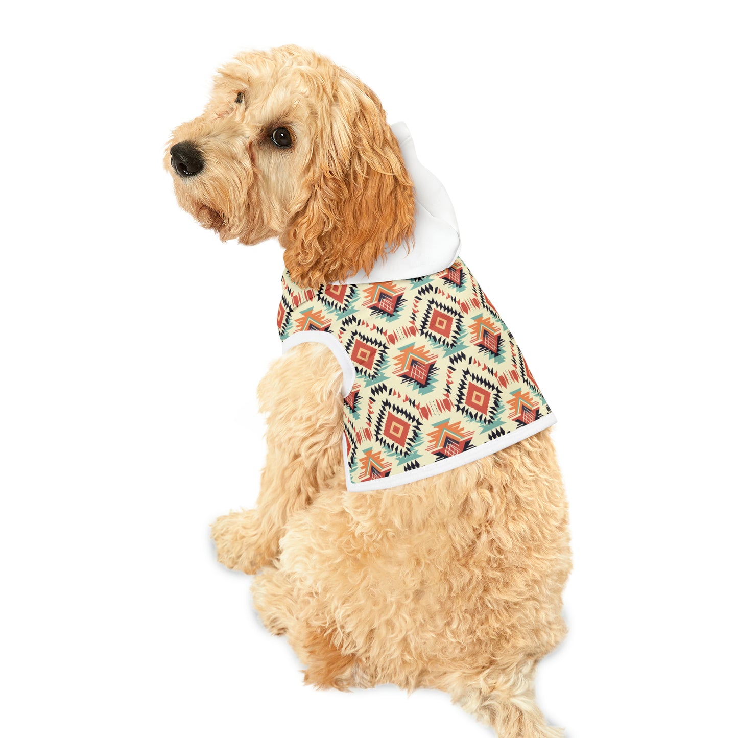 Aztec Pattern Pet Hoodie - KristaCreativeStudio