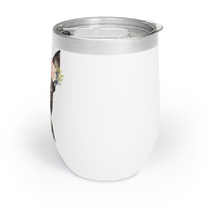 Boston Terrier Wine Tumbler - KristaCreativeStudio