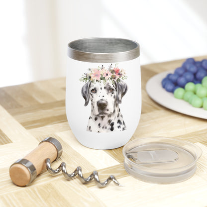 Dalmatian Wine Tumbler - KristaCreativeStudio