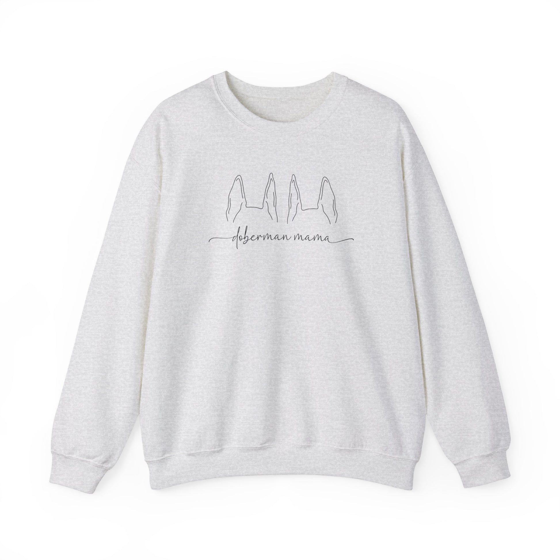 Doberman Mama Ear Breed Crewneck Sweatshirt - KristaCreativeStudio