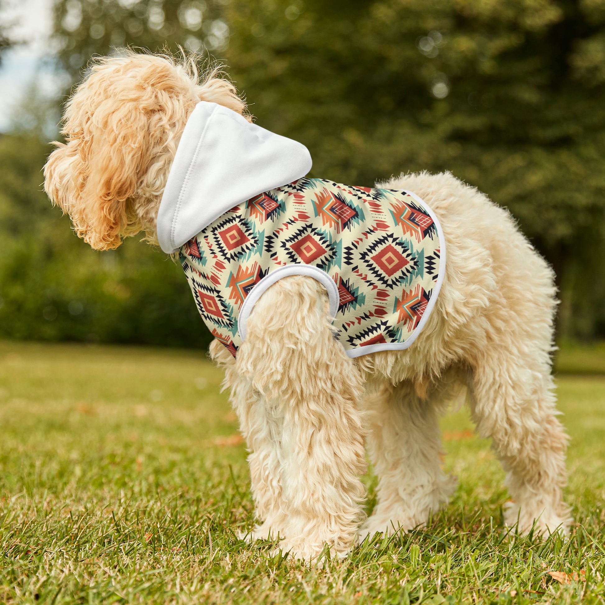 Aztec Pattern Pet Hoodie - KristaCreativeStudio