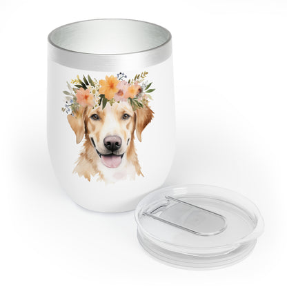 Labrador Retriever Wine Tumbler - KristaCreativeStudio