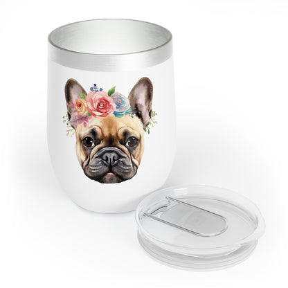 French Bulldog Wine Tumbler - KristaCreativeStudio