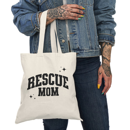 Rescue Dog Mom Tote Bag - KristaCreativeStudio