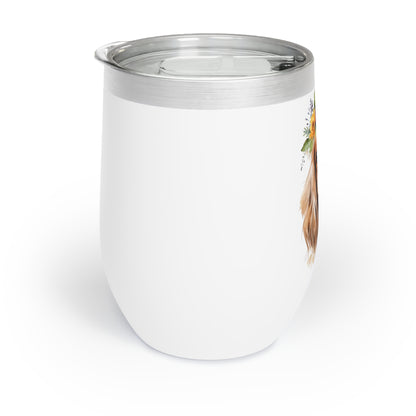 Cavalier King Charles Spaniel Wine Tumbler - KristaCreativeStudio