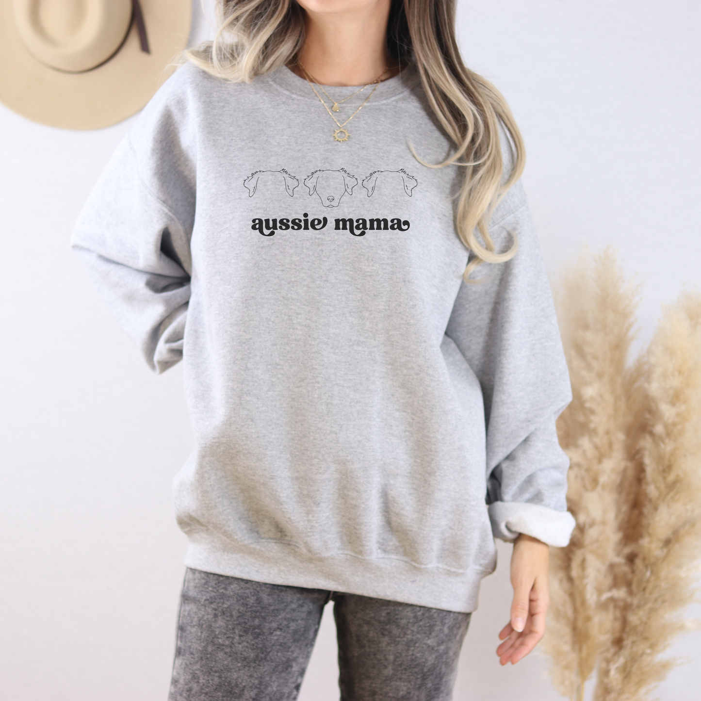 Aussie Mama  Crewneck Sweatshirt - KristaCreativeStudio