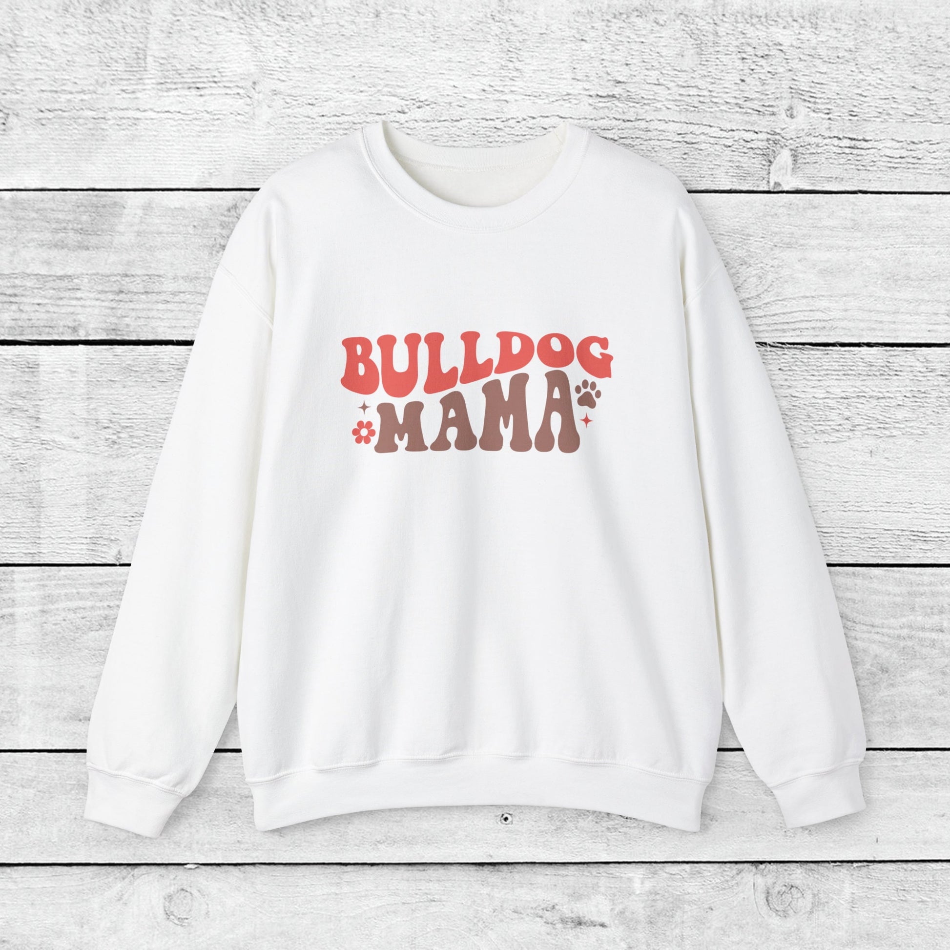 Bulldog Mama Crewneck Sweatshirt - KristaCreativeStudio