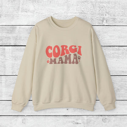 Corgi Mama Crewneck Sweatshirt - KristaCreativeStudio