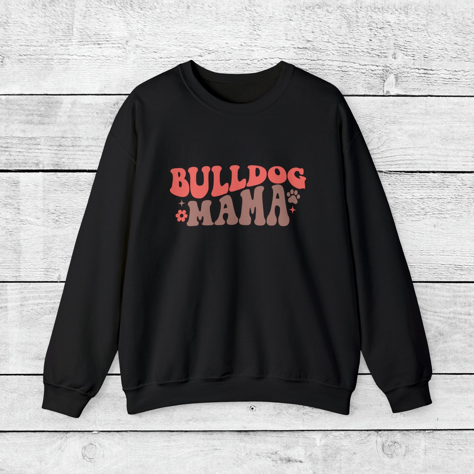 Bulldog Mama Crewneck Sweatshirt - KristaCreativeStudio