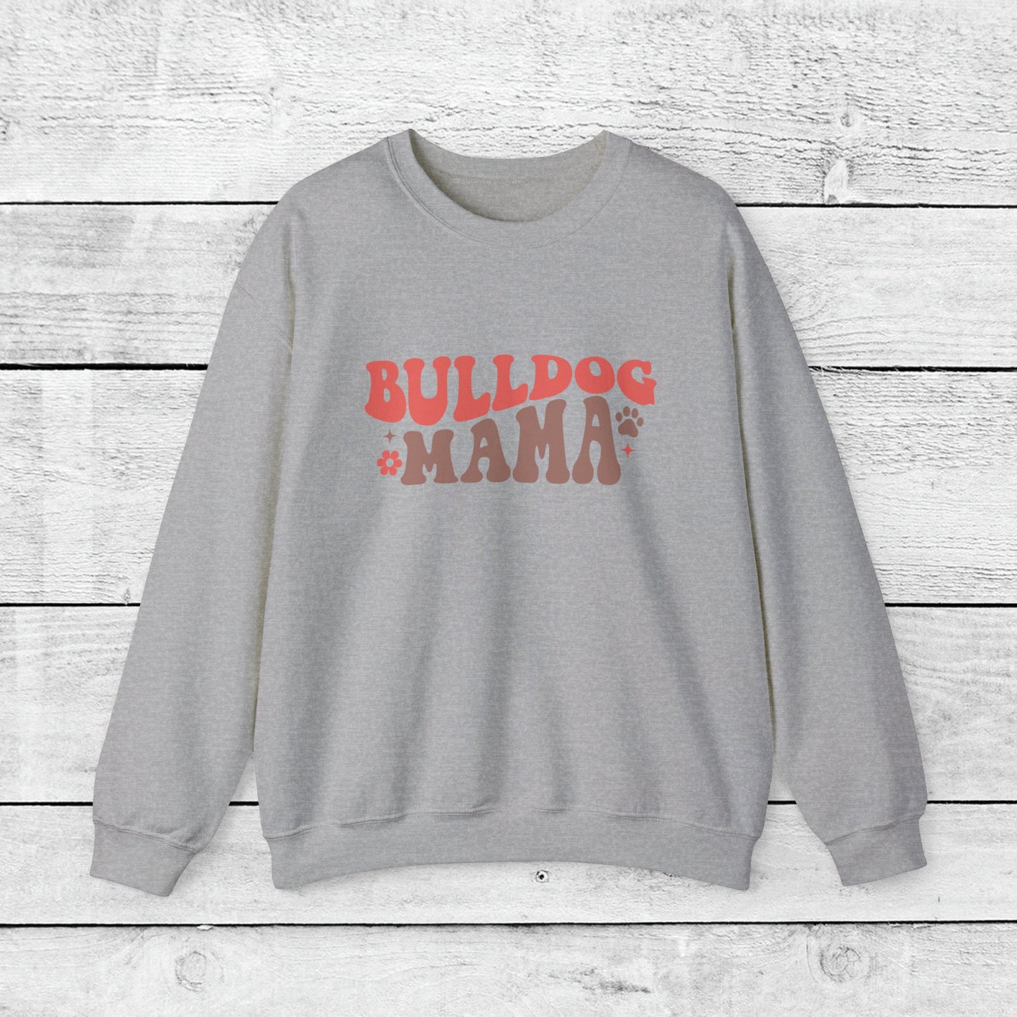 Bulldog Mama Crewneck Sweatshirt - KristaCreativeStudio